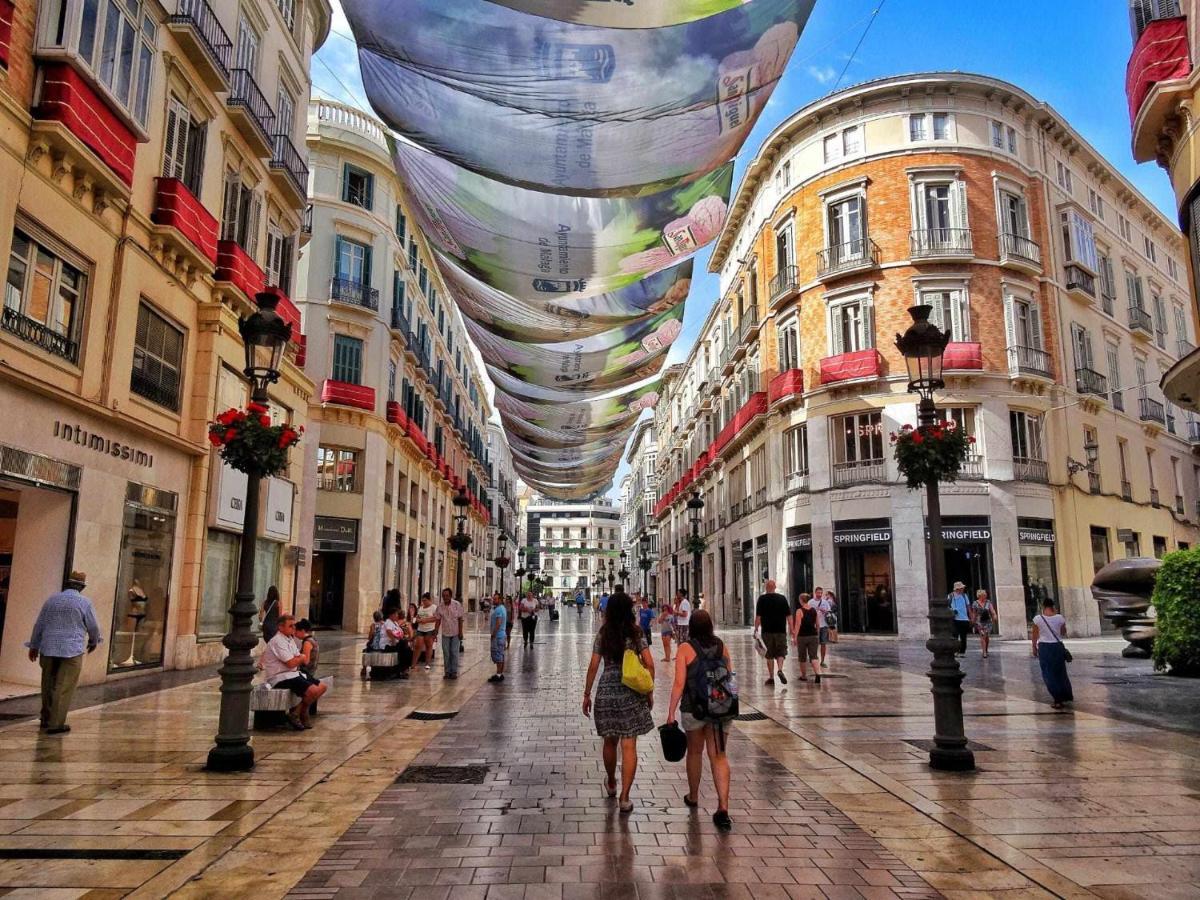 Apto Malaga Centro Historico Parking Priv Gratuito Luaran gambar